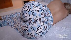 can you believe step mom wakes up to step son's hard cock? he helps milf cum quick in taboo action