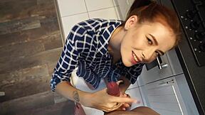 uh, like i had this quickie with my hot neighbor in the kitchen, and she was moaning so loud while riding me rough...