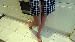 uh, like i had this quickie with my hot neighbor in the kitchen, and she was moaning so loud while riding me rough...