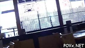 Ever wonder how this barely legal teen handles rough POV fucking with her shaved pussy and hardcore blowjob action?