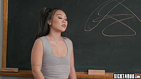 new teacher sets fresh rules turning every lesson into an exciting workout for kimmy kimm