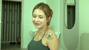 pov cheating in boyfriend bed while he calls during quick friend encounter