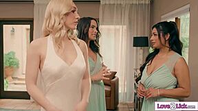 Are we all licking the bride's pussy to win maid of honor spot in this lesbian group?