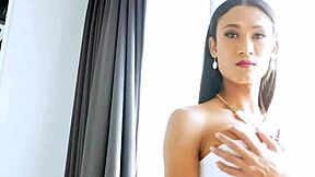 Big Cock Asian Shemale Teen Creamy Anal Fucked Doggystyle From Behind!