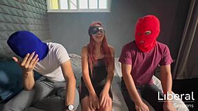 so this cuckold boyfriend let his petite redhead girlfriend do a casting interview with swingers for homemade porn