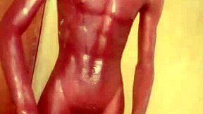 This Mzansi teen strokes a hard cock up close in homemade solo action.