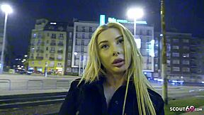 Teen student Marilyn discovers first anal thrill after party with German scout