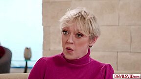 i catch my teen stepdaughter watching her boyfriend deepthroat fuck my big tits as stepmom