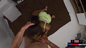 i uh worked out at the gym with my asian amateur teen girlfriend then we got horny for sex