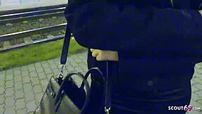 Teen student Marilyn discovers first anal thrill after party with German scout