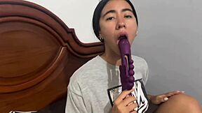 hey that cute latina babe ella bent over for big cock doggystyle and juicy creampie sex