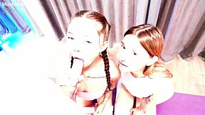 Fitness trainer bends over two cute clients for deepthroat and doggystyle. 😏