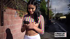 skinny hooker viva athena craves bryan gozzling's rough sex with deepthroat and squirting 😈