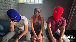 so this cuckold boyfriend let his petite redhead girlfriend do a casting interview with swingers for homemade porn