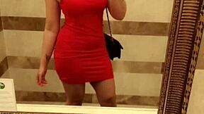 Did I really pull off my tiny 18+ panties in the vacation toilet for fun?