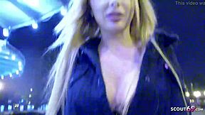 Teen student Marilyn discovers first anal thrill after party with German scout