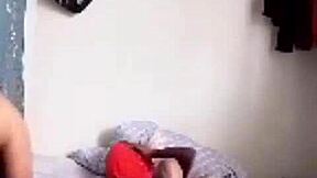 I got caught on camera in the dorm room.