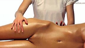 Oh, that beautiful sensual virgin massage for Vera feels amazing