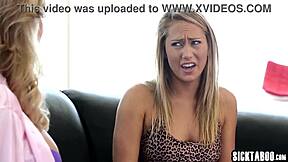 Horny Big Tits Milf Stepmom Brandi Love Teaching Lesson To Hot Big Ass Teen 18+ Stepdaughter Carter Cruise With Dildo And Pussy Lick