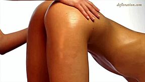 Oh, that beautiful sensual virgin massage for Vera feels amazing