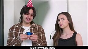 mydirtyfam - small tits teen stepsister cums after stepbrother freeuses her like sex doll