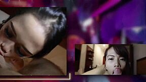 Johntronx- busty asian babe fucked and creampied in pov cowgirl riding action!