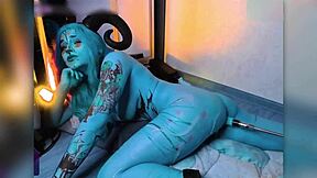 Demoness Moans from Hell's Anal Penetration into Tight Ass Leading to Massive Squirt
