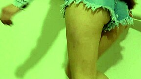 Will this horny petite 18+ client ride her masseuse's big black cock after seducing him at the spa?