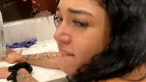 gabi flores cute latina teen 18+ takes big black cock in assfucking and blowjob