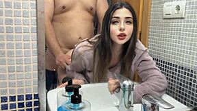 hey, it's so delicious how they fuck me bent over in the bathroom