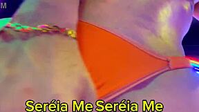 hey, check out these huge brazilian tits on this cute latina getting oiled up for a solo massage, you like?