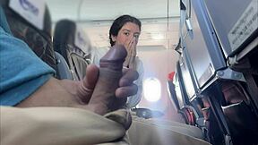 Public dick flashing in airplane, you brought me to cumshot fast.