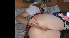 compilation of solo masturbation with pussy and anal focus