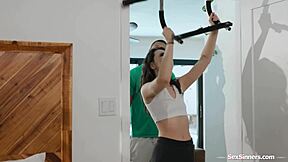 damn girl you're deepthroating that big black cock like a pro slurping and licking every inch before petite pussy sex