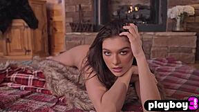 Petite all natural brunette teen model eliana, are you posing naked for playboy with that bubble butt and lingerie?