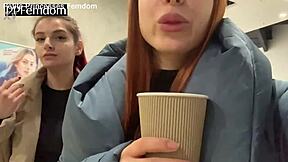 Oh My God Public Humiliation And Spitting From Petite Teen Princesses In Femdom Domination! Watch Slave Swallow Saliva In Outdoor Ffm Action!