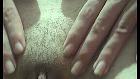 this sexy usa teen prostitute with small tits and petite body masturbates her wet pussy close up. she's cute solo without panties under short showing hairy details.