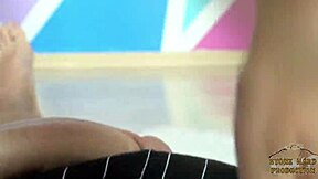 anjaamelia celebrates birthday by deflowering her best friend's stepbrother in leather heels. the chubby german teen gets accidental creampie in european homemade scene.