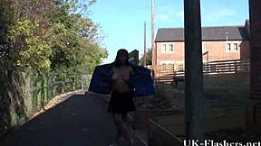 Check out black teen Candys public nudity and flashing her ebony babe body outdoors