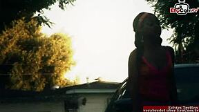 Black teen 18+ with natural tits gets ass cumshot from bbc