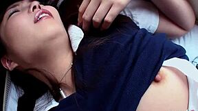Japanese teen 18+ with big natural tits seduces classmate to first time uncensored amateur pov fuck