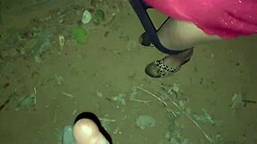 Hot Girlfriend with Big Boobs Fucked Hardcore in Jungle on Valentine Special Day. Young Girl Enjoys Rough Outdoor Sex.