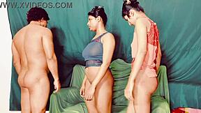 Interracial FFM Threesome Featuring Two College Students with Deepthroat Doggystyle and Facial Cumshot