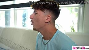 Does stepbrother dominate his horny small tits teen stepsister Kylie Quinn in rough hardcore fucking?