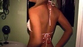 Petite brunette girlfriend Lexy Lohan teases with natural tits and pussy while showing perfect body in jacuzzi bath