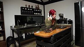 i'm this petite redhead getting roughly fucked in doggystyle after arguing with my boyfriend and his monster cock