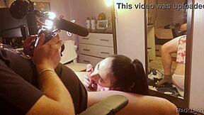 oh man, that vape and blowjob from stunning cocksucker black lynn was intense behind the scenes