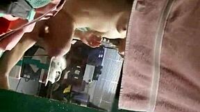 Young blonde takes on huge white monster cock in hardcore action 😈