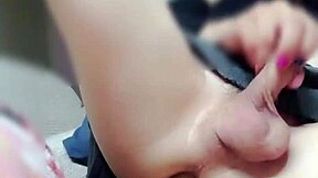 Hey check out this hot young ladyboy getting ass penetrated in solo anal masturbation session with Rubyqueen