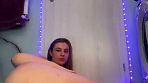 Student fucks her tight pussy so hard and squirts everywhere